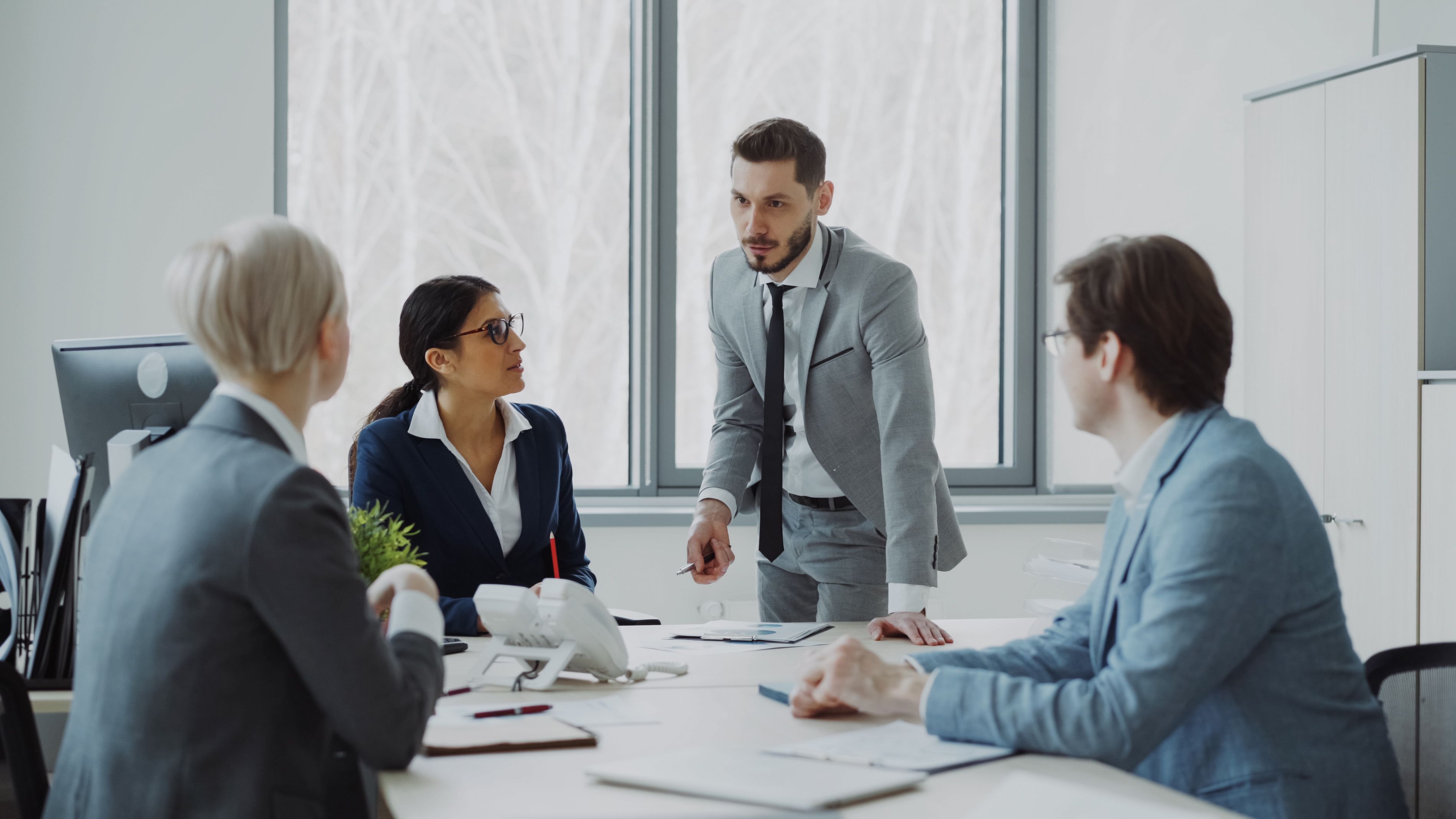 L'équipe AXIS Gestion en réunion
